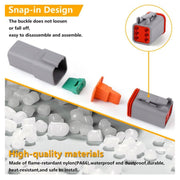 DURAFORCE DTDeustch Connector Kit 2/3/4/6/8/12Pin Removal Tool Waterproof Connector 338pcs
