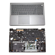 DURAFORCE For Dell Inspiron 15Pro 5510 5515 Palmrest Backlit Keyboard Touchpad 06P0TG Gray