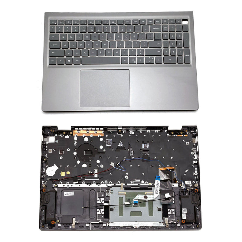DURAFORCE For Dell Inspiron 15Pro 5510 5515 Palmrest Backlit Keyboard Touchpad 06P0TG Gray