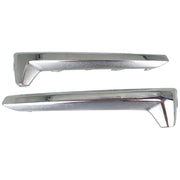 DURAFORCE Left&Right Front Fog Light Cover Trim Chrome For 2017 2018 Subaru Forester