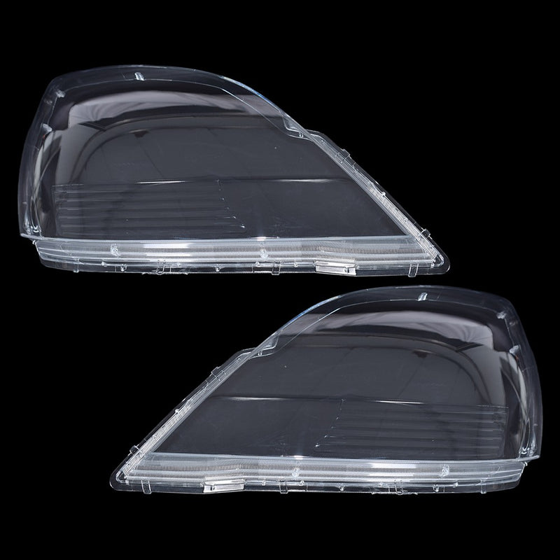 DURAFORCE Driver + Passenger Pair Headlamp Headlight Lens Covers For Lexus GX470 2003-2009