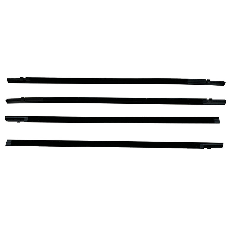 DURAFORCE 4PCS Weatherstrip Window Moulding Trim Seal Belt For Honda Civic Sedan 2016-2021