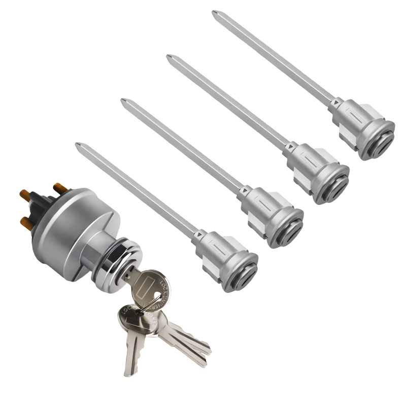 5Pcs Door Lock Cylinder Set with 4 Keys for Mack R Series Truck 1967 2005