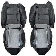 DURAFORCE Front Leather Seat Cover Black For 2003 2004 2005 2006 2007 Hummer H2 SUV SUT