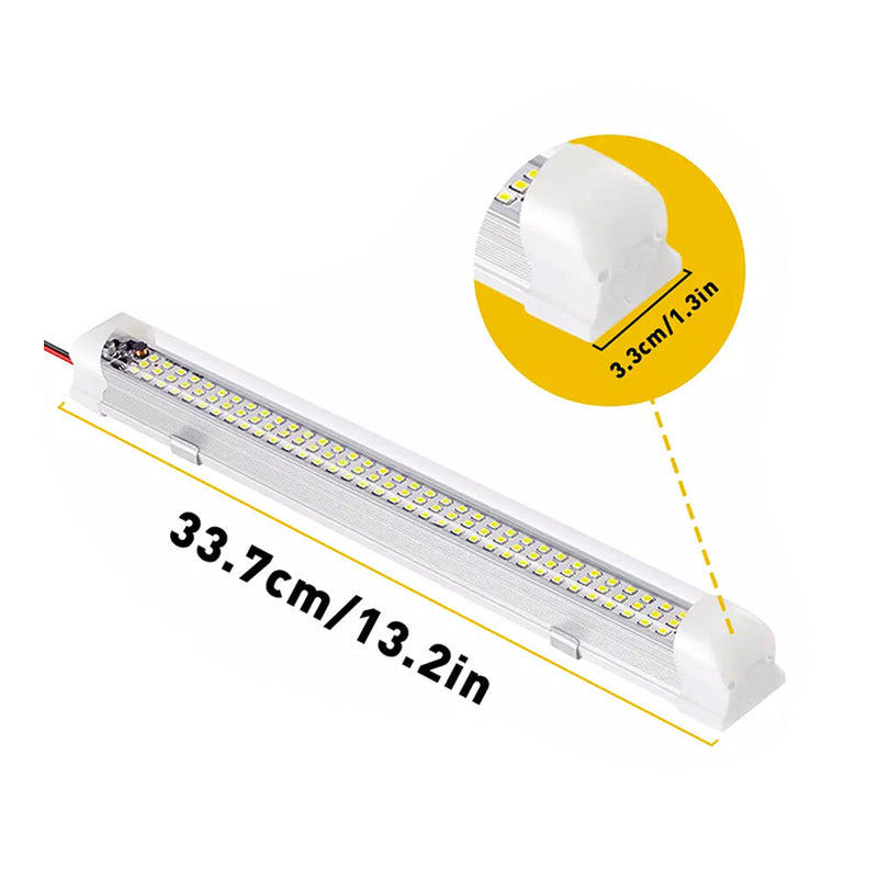 DURAFORCE 4Pcs 12V 108 LED RV Ceiling Dome Light Bar Interior Lighting for Trailer Camper