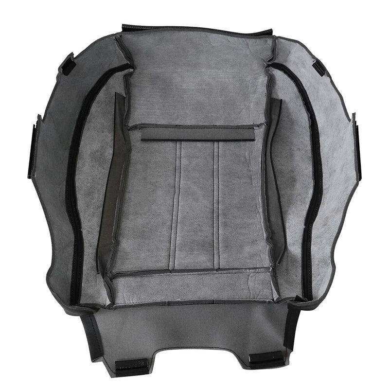 DURAFORCE Town & Country Driver Bottom Seat Cover Black White Seam For 2011-2016 Chrysler