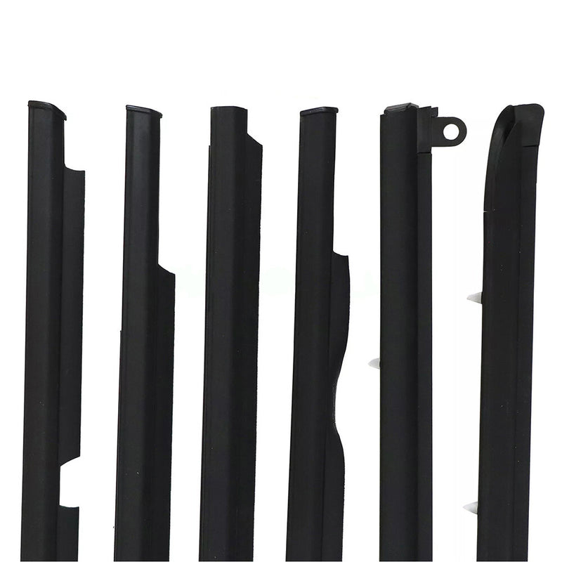 DURAFORCE Car Quarter Door Belt Moulding Black Set For 2003-2008 2009 Toyota Prado GX470