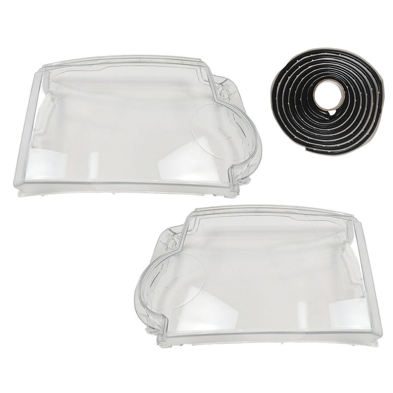DURAFORCE Headlight Lens Cover Clear For Land Rover Discovery 3 LR3 2005-2009 With Glue