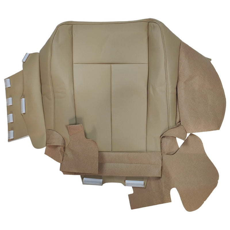 DURAFORCE Driver Side Bottom Leather Seat Cover Tan For 2007 2008 - 2014 Ford Expedition