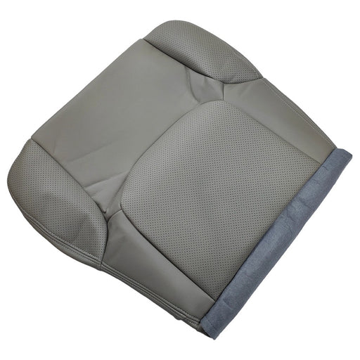 DURAFORCE For 2005-2021 Nissan Frontier Driver Bottom Perforated Leather Seat Cover Gray
