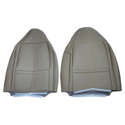 DURAFORCE Front Both Side Bottom Top Leather Seat Cover TAN For 2001 Ford F250 F350 Lariat