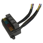 DURAFORCE 12V Fuse Relay Box 4pcs 4Pin Relays Pre-Wired ATC/ATO Blade for Car Truck Boat