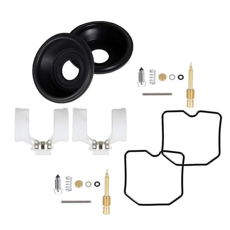 DURAFORCE For Kawasaki EX250 Ninja 250R 2001-2012 2X Carburetor Repair Kit Diaphragm Float