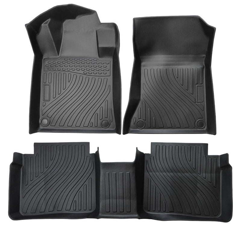 DURAFORCE 3PCS All-weather For 2019-2024 Nissan Altima 3D TPE Liners Floor Mats Floor Mats
