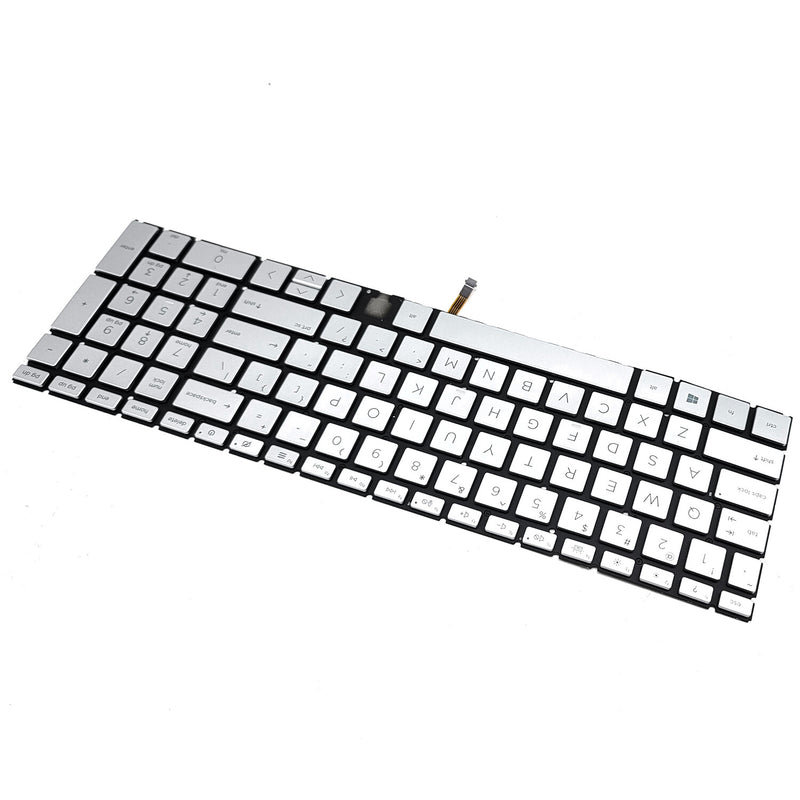 DURAFORCE New Silver Keyboard Backlit For HP ENVY 17m-cg1013dx 17m-cg0013dx 17m-cg0xxx US