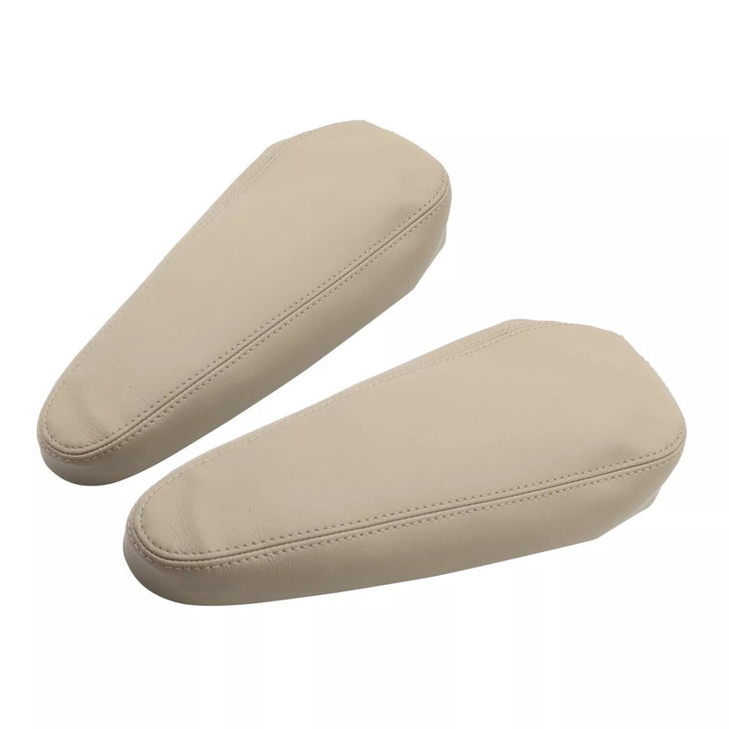 DURAFORCE 2pcs For 2003 2004 2005-2009 Lexus GX 470 Seat Armrest Leather Cover Beige