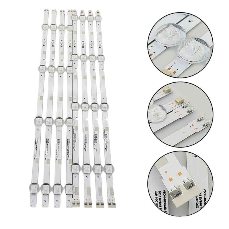 DURAFORCE For Samsung UN48J5200AFXZA LED Backlight Strip Set (8) BN96-37296A BN96-37297A
