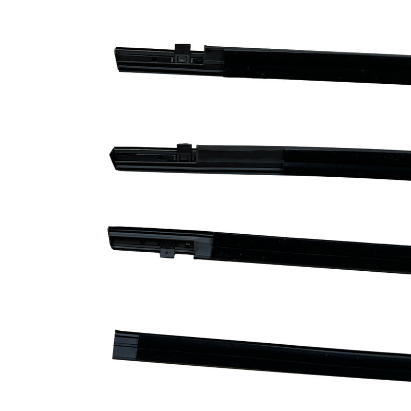 DURAFORCE 4PCS Weatherstrip Window Moulding Trim Seal Belt For Honda Civic Sedan 2016-2021