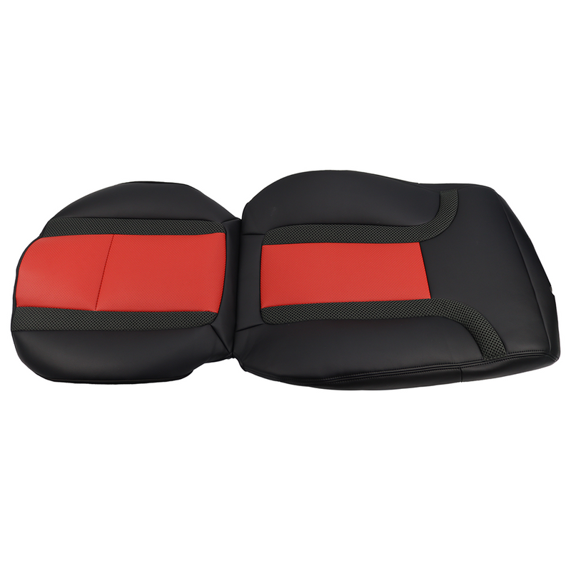 DURAFORCE For 2010 -2014 Ford F150 Raptor SVT Black & Red Syn. Leather Seat Cover