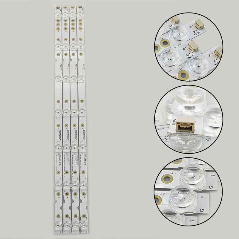 DURAFORCE LED Strips For TCL D50A360 D50A730U 50S421LFAA 50S425KEBA TCL-GIC-50D6-3030-4X7