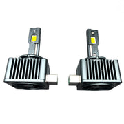 DURAFORCE For 2Pcs D3S D3R LED Headlight Bulbs 120W 6500K Super White HID Xenon Conversion