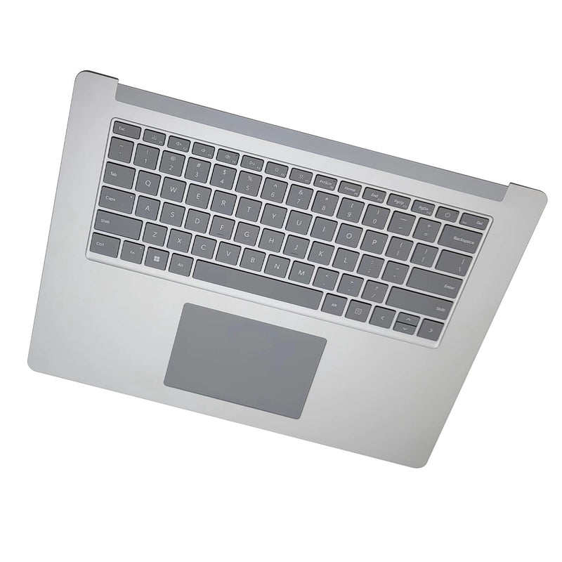 DURAFORCE New Silver Palmrest Keyboard Touchpad For Microsoft Surface Laptop 3 15" 1873 US