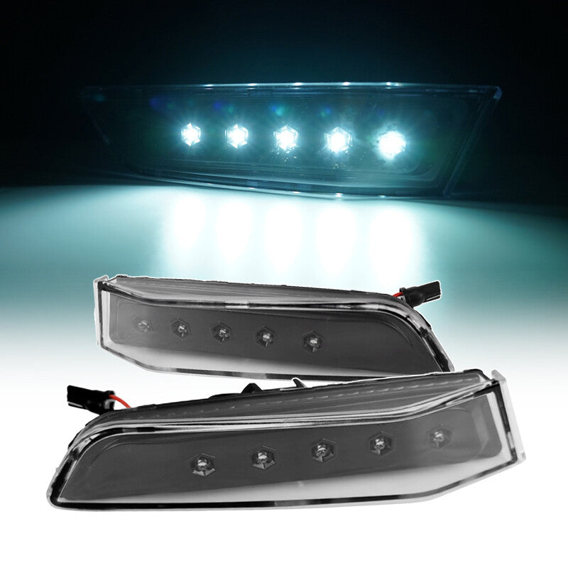DURAFORCE Gray Cover Side Marker Lights Lamps LED Pair for 2003-2007 for INFINITI G35