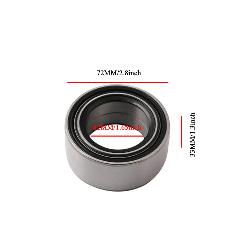 DURAFORCE Front & Rear Wheel Bearings & Ring Clip For Polaris RZR 900 1000 2011-2020