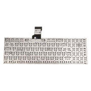 DURAFORCE USKeyboard Silver 0KNB0-662LUS00 AEBK5U00030 for Asus ZenBookPro UX501JW UX501VW