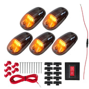 DURAFORCE For Dodge Ram 1500 2500 3500 4500 2003-2018 Amber Smoke Cab Roof Marker Lights