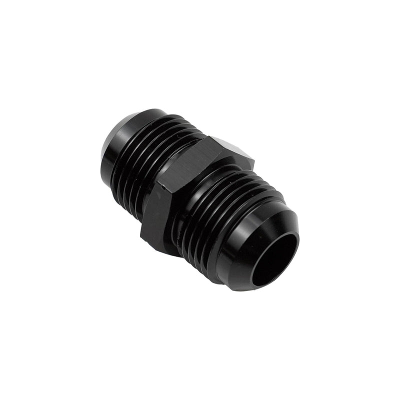 DURAFORCE 12 to 12 Flare Union Coupler Straight Fuel Hose Fitting Coupling Aluminum Black
