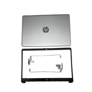 DURAFORCE New For HP 15-DW 15-dw1083wm Top Back Cover & Bezel Hinges Silver L52012-001 US