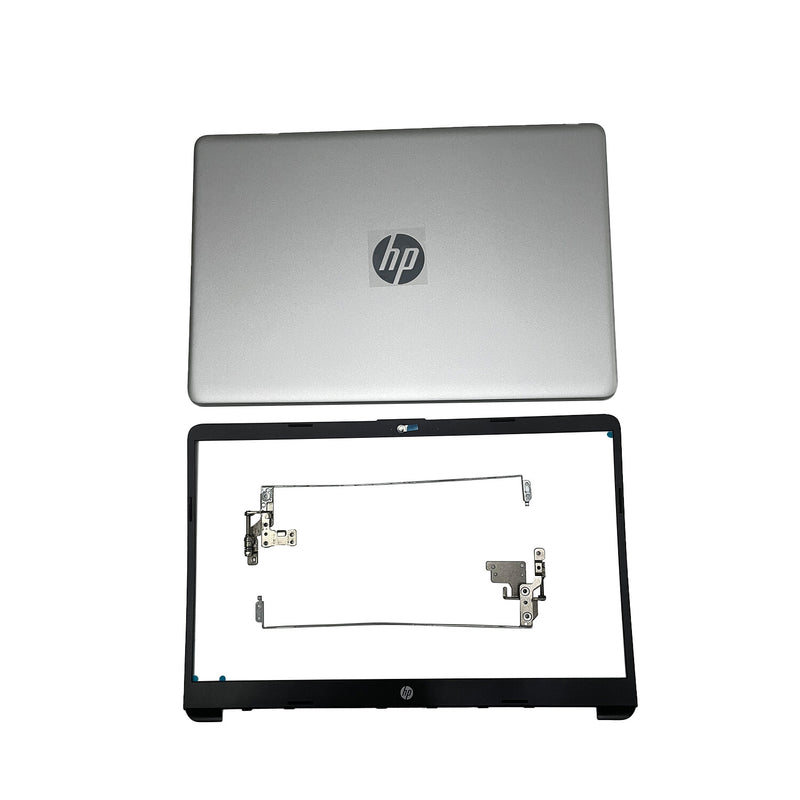 DURAFORCE New For HP 15-DW 15-dw1083wm Top Back Cover & Bezel Hinges Silver L52012-001 US