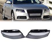 DURAFORCE 2PCS Left & Right For 2009-2012 Audi A4 Headlamp Cover Headlight Lens Cover