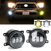 DURAFORCE White/Yellow Dual Color 9W LED Fog Lights Lamps for Honda for Nissan for Subaru