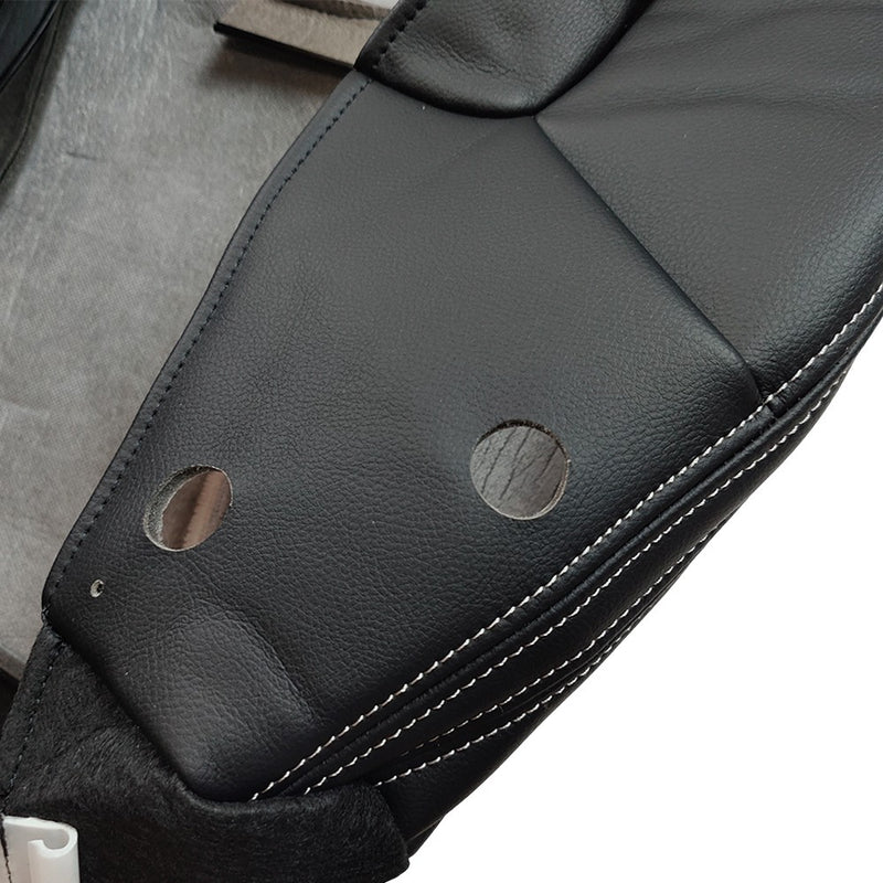 DURAFORCE 2011-2017 For Jeep Wrangler Rubicon Passenger Bottom Leather Seat Cover Black