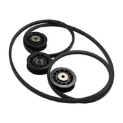 DURAFORCE Mower Pulleys 587973001(2) 587969201(1) & 580364609 Belt Kit for Husqvarna