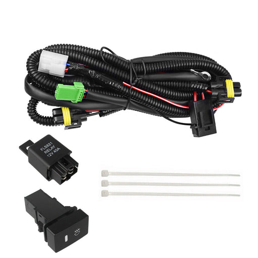 DURAFORCE For Honda Civic CRV H11 Fog Light Lamp Wiring Harness Switch 12V 40A