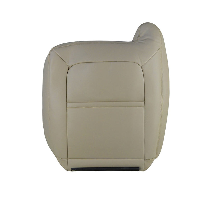 DURAFORCE Passenger Lean Back Leather Seat Cover Tan For 2003 2004 -2006 Chevy Silverado