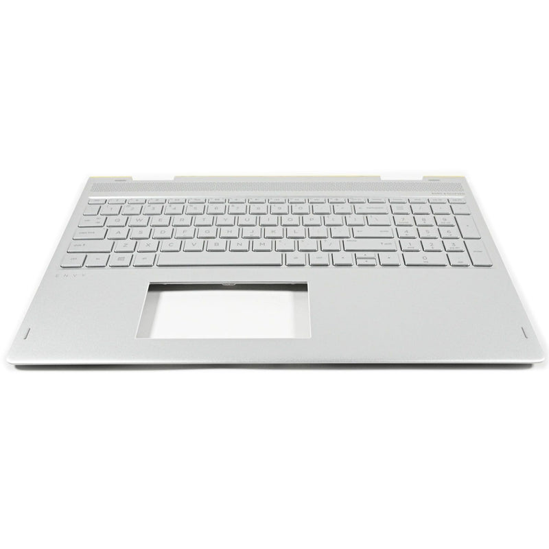 DURAFORCE New 934640-001 Palmrest Case w/Backlit Keyboard Silver For HP ENVY X360 15-BP US