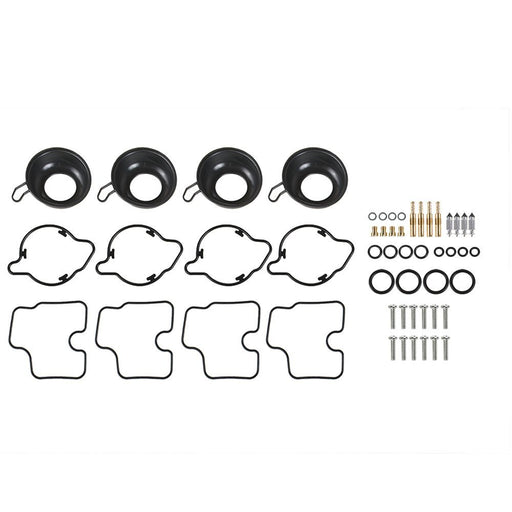 DURAFORCE 4Pcs Carburetor Repair Kit Plunger Diaphragm Part For Honda CBR600 F4