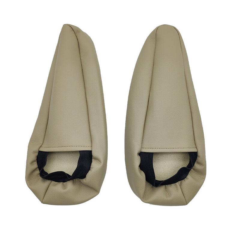 DURAFORCE 2pcs For 2003-2009 Lexus GX470 Beige Leather Seat Armrest Replacement Cover