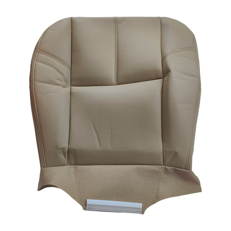 DURAFORCE Driver Bottom Leather Seat Cover Tan For 2007 2008 - 2012 Chevy Silverado