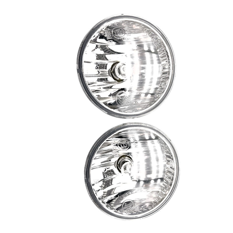 DURAFORCE Set of 2 Clear Lens Fog Light For 2011-2017 Jeep Patriot LH & RH Lamps w / Bulbs
