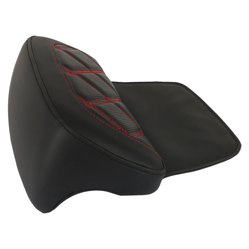 DURAFORCE Backrest Pad Red Stitching For Glide Street Road Glide Road King 2009-UP USA