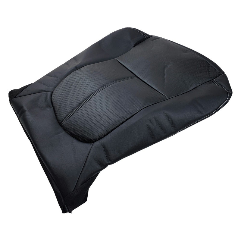 DURAFORCE Driver Passenger Bottom Leather Seat Cover For 2011-2016 Ford F250 F350 Lariat