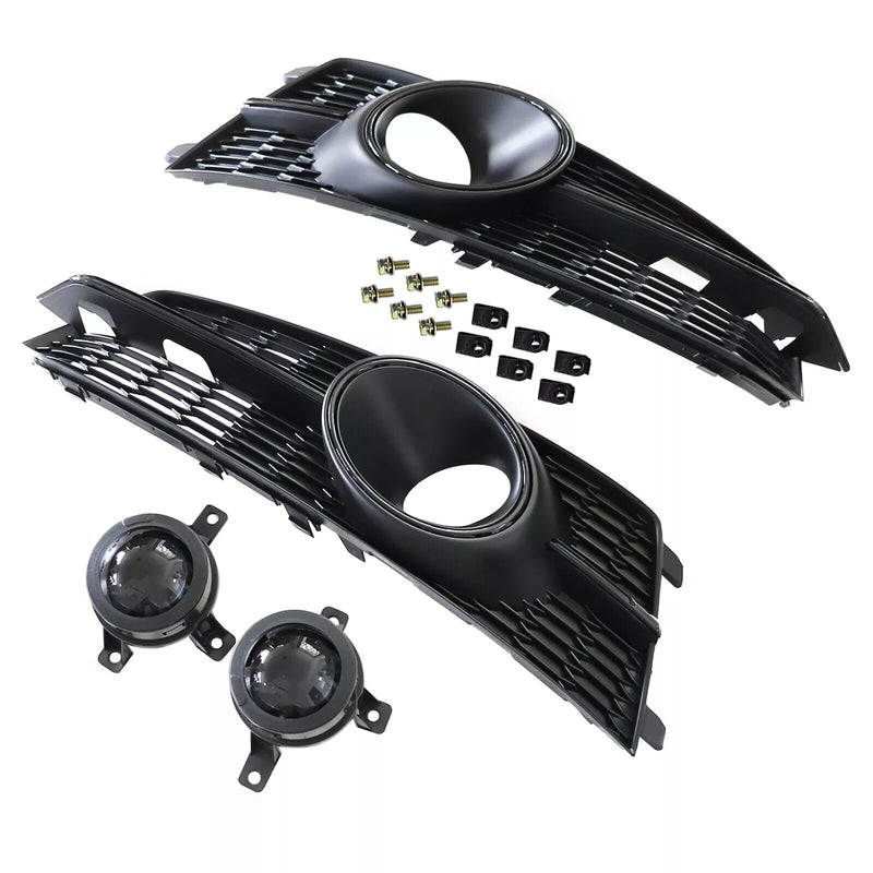DURAFORCE For Audi A6 S6 RS6 2016 2017 2018 Front honeycomb Mesh Grill Fog Light Grille
