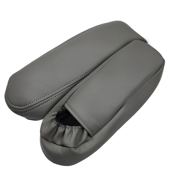 DURAFORCE Seat Armrest Leather Cover 2Pcs For 2002-2007 Ford F250 F350 Super Duty Lariat