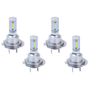 DURAFORCE 4Pcs H7 LED Headlights Bulbs 10000K High Low Beams Kit Combo Super White Bright