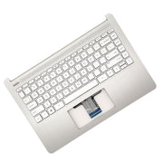 DURAFORCE Silver Palmrest Keyboard For HP 14-DQ 14-FQ0110WM 14s-dq 14s-fq 14-FQ L88200-001